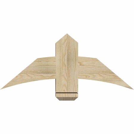 Ekena Millwork Bellingham Rough Sawn Timber Gable Bracket, Douglas Fir, 36"W x 15"H x 6"D x 6"F, 10/12 Pitch GBW036X15X0606BEL00RDF